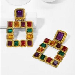 Square Drop Earrings